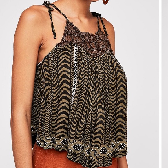 Free People Wild at Heart Tank in Black Combo - Picture 2 of 4